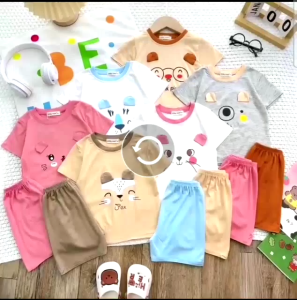 Bộ Cộc Tay Thun Lạnh Cao Cấp MINKY MOM Cho Bé | Mềm Mịn Thoáng Mát Dễ Chịu – TN-IN196