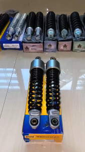 Shock BMM Shockbreaker Belakang Supra Fit New 340mm Bebek Supra Kharisma Blade Revo Black