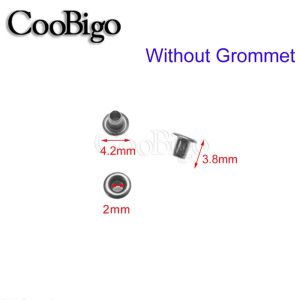 100sets Metal Eyelets Grommets Ring Kit for Clothes Shoe Repair Bag Leather Craft Sewing Scrapbooking Accessory Black Colored