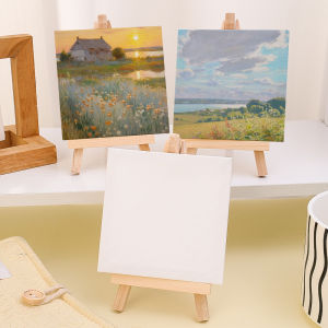 Natural Mini Wooden Easel Tripod Desktop Easel Display Painting Stand Card Canvas Holder Small Easel Arts Creative Vertical Mobile Phone Holder