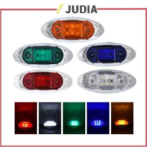 SHGMYD ไฟสัญญาณ6LED อัตโนมัติ12V 24V 1ชิ้นไฟเลี้ยวข้างรถบรรทุกโคมไฟอเนกประสงค์กันน้ำกว้าง