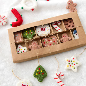 [Midnight store] Christmas wool felt snowman Christmas ball set decorative small pendant Christmas ornament Christmas pendant