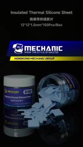 Mechanic | 2 Cái/lốc THỢ CƠ KHÍ D100 Cách Nhiệt Tấm Silicon Tự Dính Độ Dẫn Điện Cao Cho IC Chip PC Sửa Chữa Điện Thoại