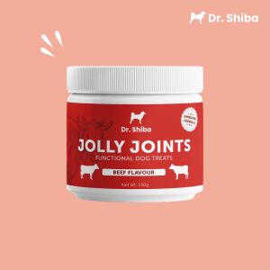 Dr Shiba Jolly Joints Double Delight Healthy Dog Treats with Dog probiotics Dog Multivitamins Dog Supplements Appetite Booster for Dogs - Puppy food/ Adult Dog food Snacks for Hip and Joint Support Natural Ingredients Delicious Dog Health Treats