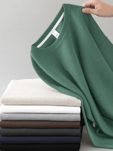 2025 New Mens Fleece Lined Hoodless Thick Long Sleeve Sweatshirt Pure Color round Neck Casual Fashion Streetwear Spring Autumn Winter