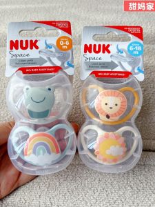 Nuk Baby Soothing Pacifier Sleep Type for Newborn Milk Tooth Prevention 0-6-18-36 Months Silicone Wide Mouth Pacifiers