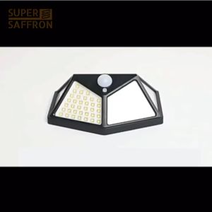 Lampu Dinding Solar Cell Sensor Gerak Cahaya 100 LED 600 Lumens Waterproof