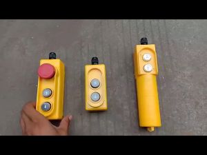 Hoist Push Button SwitchLifting Pendant Controller with Emergency Stop Button
