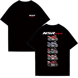 Honda | Honda NSR250R-KV3 Classic Two-stroke Nostalgic Motorcycle Memory Cotton Round-neck Casual Short-sleeved T-shirt