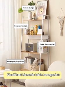 Rak besi susun Rak Penyimpanan Rak Ruang Tamu Rak Bunga Rak Susun Besi Lerberg Ikea 5 Tingkat Dengan Lemari