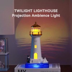 Moon Projection Light Lighthouse Moon Projection Light Galaxy Projector Light Bible Light Night Lamp Lighthouse Gifts