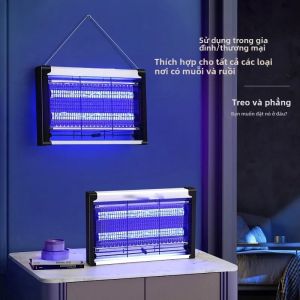 Đèn Diệt Muỗi Trong Nhà Bẫy Ruồi Cho Nhà Hàng Khách Sạn Cửa Hàng Hộ Gia Đình - Thiết Bị Diệt Ruồi 8W Có Chức Năng Kiểm Soát Muỗi