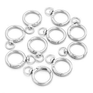 10 Chiếc Móc Khóa Xoay Tròn Hợp Kim Hình Tôm Hùm Móc Mở Được Đầu Nối Carabiner Dùng Cho Dây Xích Chó Làm Đồ Trang Sức Tự Chế Phụ Kiện Làm Móc Khóa