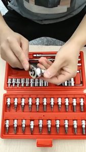 Giá sỉ - Bộ dụng cụ mở Bu Long ốc vít 46 chi tiết đa năng có hộp HÀNG NHẬP KHẨU LOẠI TỐT