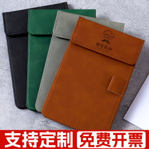 New 2025 A6 Menu Holder Restaurant Dining Ticket Cashier Counter Receipts Bill Board Kitchen Order Plate Leather Surface