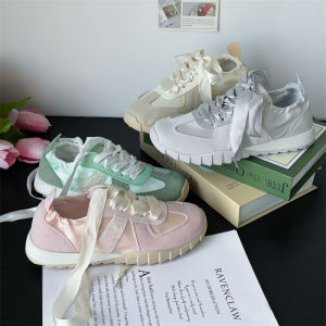 COD女鞋2024夏季新款运动单鞋德训鞋透气休闲轻便ins潮学生百搭鞋子Model baru dengan penghantaran bebas