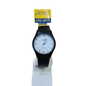Jam Tangan AOPOL NO668G Original Tali Raber Wateresis Pria Diameter 36 mm Free Kotak Baterai Cadangan