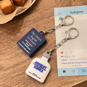 Cartoon Pet Alcohol Vodka AirTag Tracker Protective Cover Soft Silicone Anti-Fall Anti-Loss Shell Digital Accessories