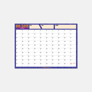 Montilord | Examination Preparation and Weight Loss 100-Day Plan Foldable Wall Chart