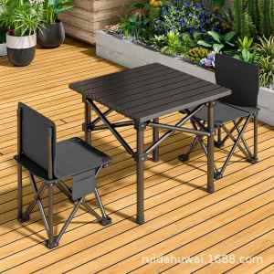 Portable Camping Table and Chair Set High Back Kermit
