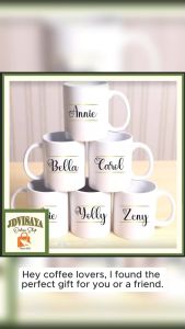 Personalized Mug with Golden Letter Mug / Name Mug / Personalized Mug sold per Piece (1pc)
