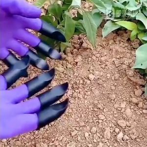 Bộ Bao Tay Làm Vườn Có Móng Vuốt Cào Xới Đất Chống Thấm Nước