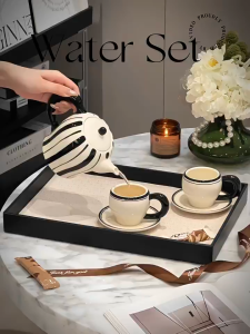 Ceramic tea set suitable for wedding ceremony come with household gift box
