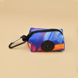 Featured Set 1pcs/2pcs dog poop bags with stylish patterns for easy cleaning of pet waste (no Leash and waste bag not included)