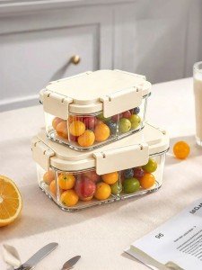 MODERN SWEETHOME | Portable Sectioned Freshkeeping Lunch Box with Fork