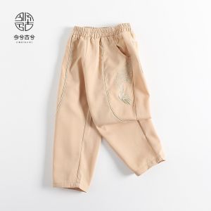 ชุดกี่เพ้าจีนสำหรับเด็กชาย ฤดูใบไม้ร่วง ชุดกี่เพ้าจีนโบราณ ชุดผ้าฝ้ายผสม ฤดูใบไม้ผลิและฤดูใบไม้ร่วง ชุดเด็ก ชุดจีนโบราณ