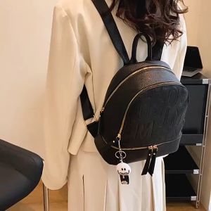 Tas Ransel Wanita Motif Tulisan Kekinian Korean Style New Arrival Import Kualtas Premium WS - ALD 22