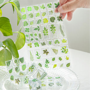 Acrylic 3D Stickers Decorative Handmade DIY Mobile Phone Case Decorations Scrapbooking Adhesive Labels Natural Plant Motifs