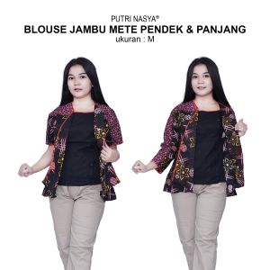 Blouse Big Size LD 140 Wanita Atasan Batik Jumbo