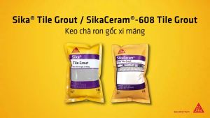 Sika - BỘ 4 sản phẩm keo chà ron chống thấm Sika ® Tile Grout (bao 1 kg)