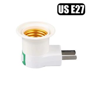 E27 Direct Plug in Swivel Head E27 Socket Bulb Holder with Switch EU Plug LED Table Lamp Stainless Steel Hose Steering Lever