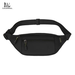 LouisWill Sport Waist Pack Cross Body Bag Pouch Bag Casual Men Chest Bag Men Fashion Shoulder Bag Waist Belt Bag Waterproof Waist Bag for Travel Outdoor