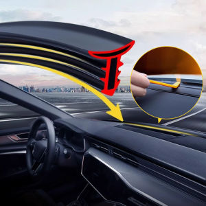 SEAMETAL Car Dashboard Seal Strip Front Windshield Soundproof Rubber Sealing Strip Universal Car Window Abnormal Sound Strip