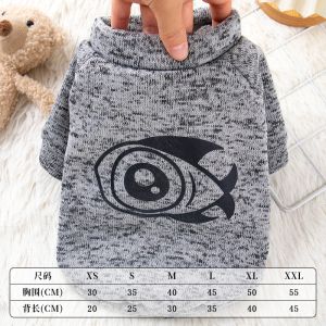 Kitty Clothes Fall and Winter Heattech Muppet Golden Gradual Layer Blue Cat Puppy Small Size Dogs Anti-Lint Fleece-lined Vest Jacket