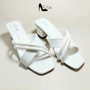 Azza White - Sepatu Wanita-Hak Tahu 6cm