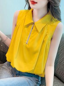 NUANKONG | Stylish Breathable French Designer Sleeveless Blouse