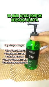 Kelaya Shampoo Non SLS Gentle Hair Essence 250ml Shampoo Rambut Rontok Shampo Penumbuh Rambut Cepat