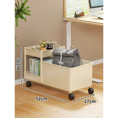 WUBUWEI | Movable Multi-Layered Book and Backpack Storage Shelf