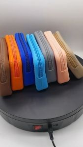 Portable Coin Purse Silicone Solid Color Travel Pouch Waterproof Zipper Large Capacity Earphone Bag