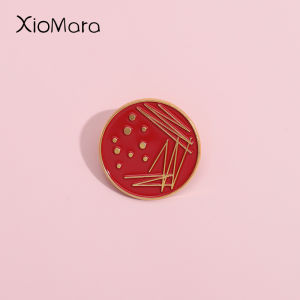 Science Chemistry Experiment Enamel Pins Custom Petri Dish Medical Brooches Lapel Badges Nurse Jewelry Gift For Student Friends