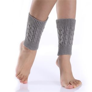 Womens Knitted Leg Warmer Winter Short Leg Warmers Boot Cuffs Fashion Thermal Ladies Legging Foot Warmer