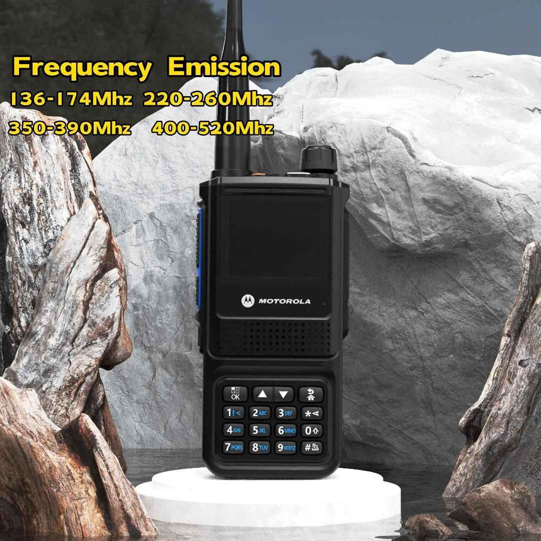 Motorola Walkie Talkie GP338Plus Handy Talky outdoor 15Watt FM radio copy frequency Garansi 6800MAH Battery 20KM Long Range Two way radio IP54 Waterproof