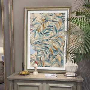 YASISHA | Luxurious Home Prosperity Blue Foyer Mural