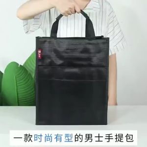 Map Dokumen A4 Kapasitas Tinggi Tas File Dokumen Folder Bag Organizer Zipper Bag Multifungsi Travel Tas Penyimpanan