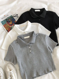 Ice Silk Short Sleeve Polo Collar T-Shirt