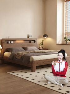 WQIN | Vintage Style Solid Wood Bed